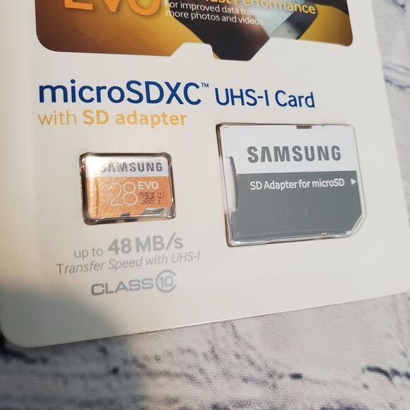 NEW Samsung 128 GB EVO Sealed Package MicroSDXC UHS-I Card Memory Card - Picture 9 of 12